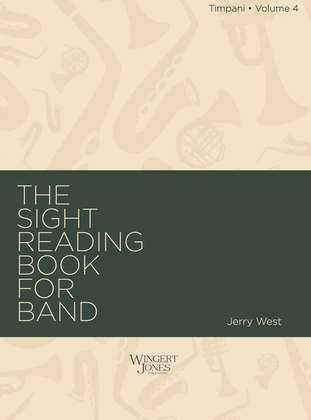 Book cover for Sight Reading Book For Band, Vol 4 - Timpani