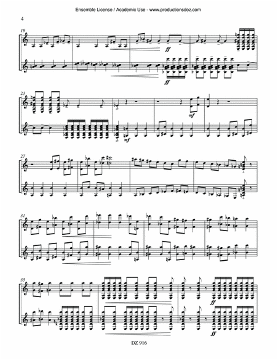 Trois cycles Classical Guitar scores gallery preview page 4