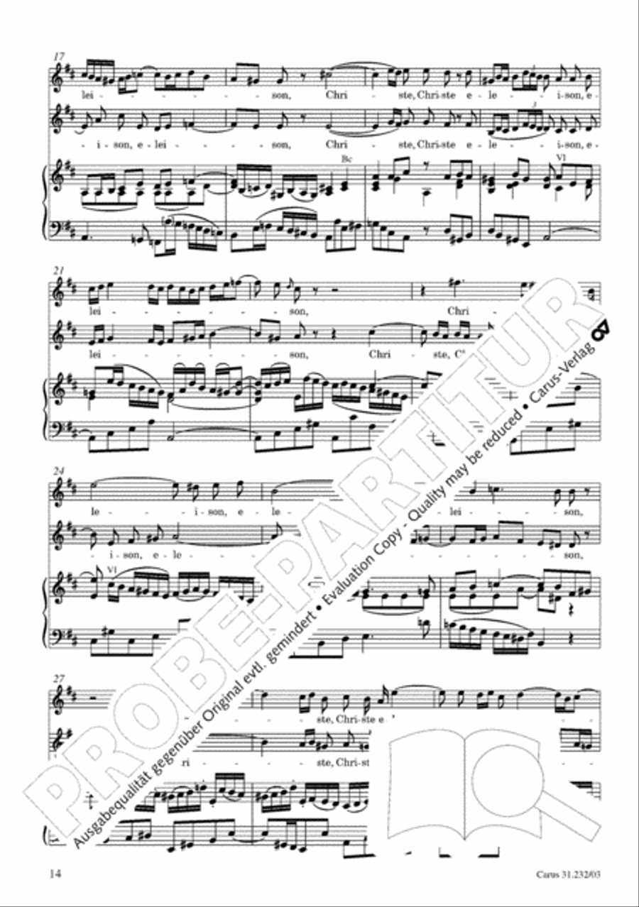 B Minor Mass, BWV 232 (Messe in h-Moll) SSATB scores gallery preview page 19