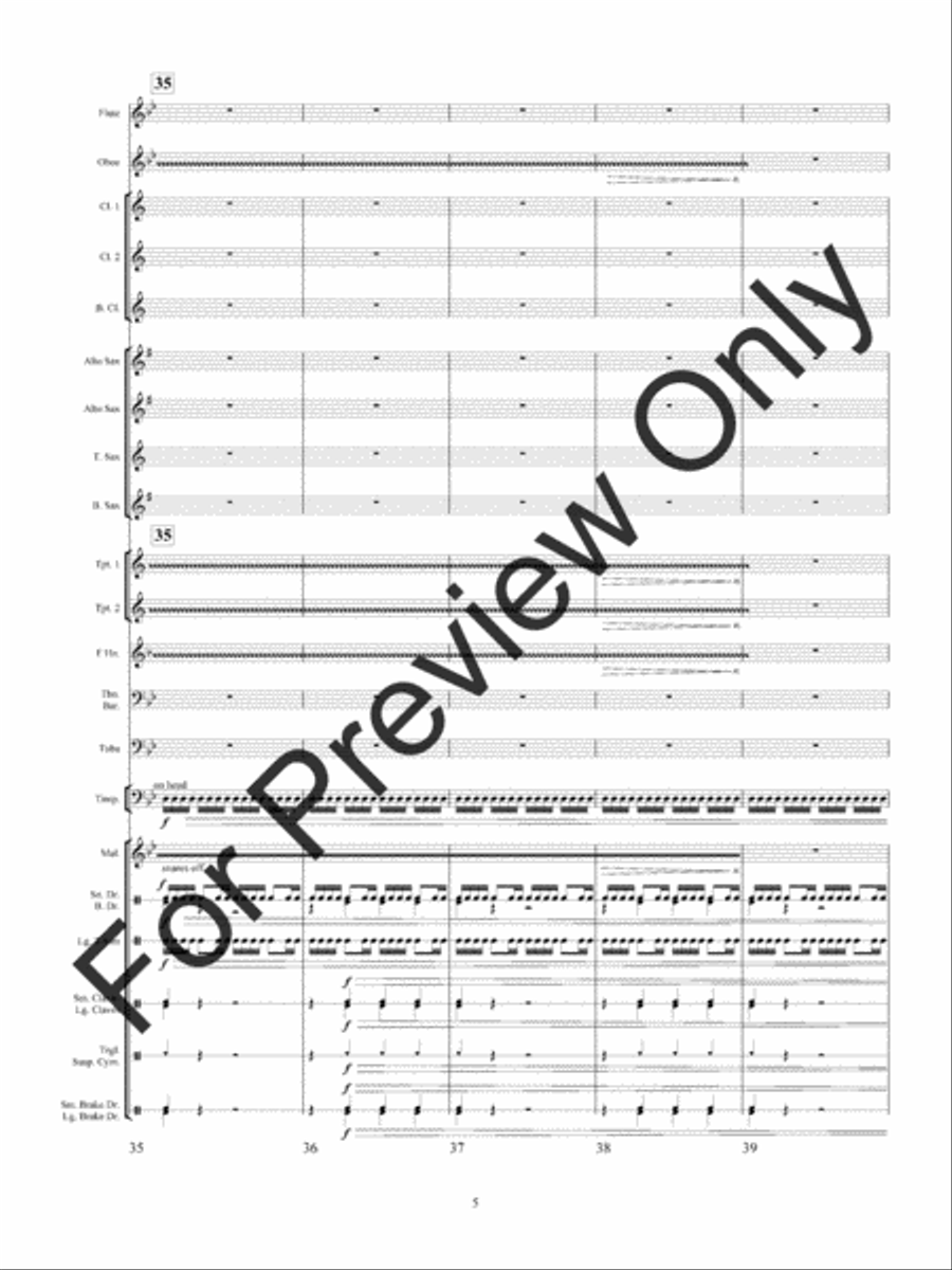 Haunted Mine Concert Band scores gallery preview page 8