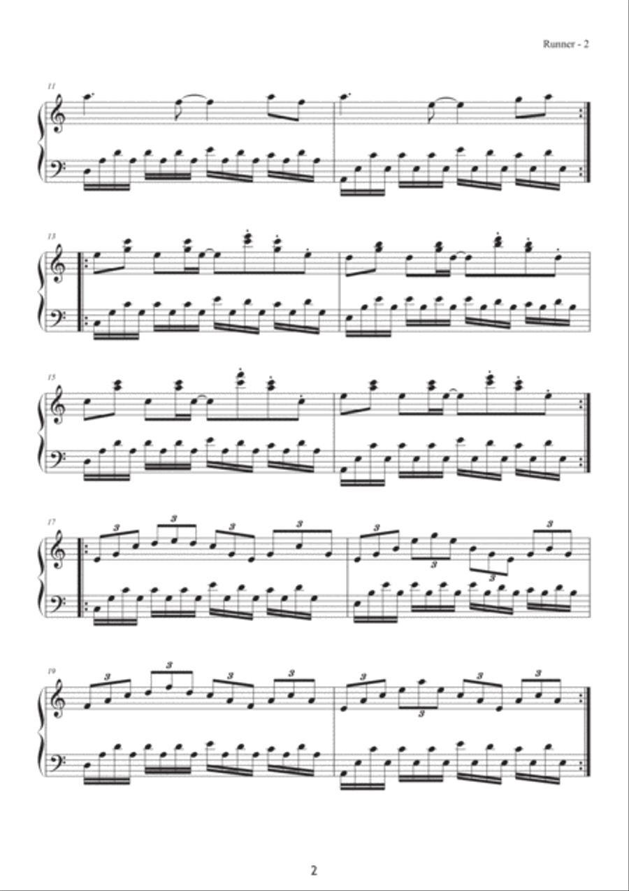 Journey, Memory - 20 Relaxing and Minimalist solos Piano Solo scores gallery preview page 5
