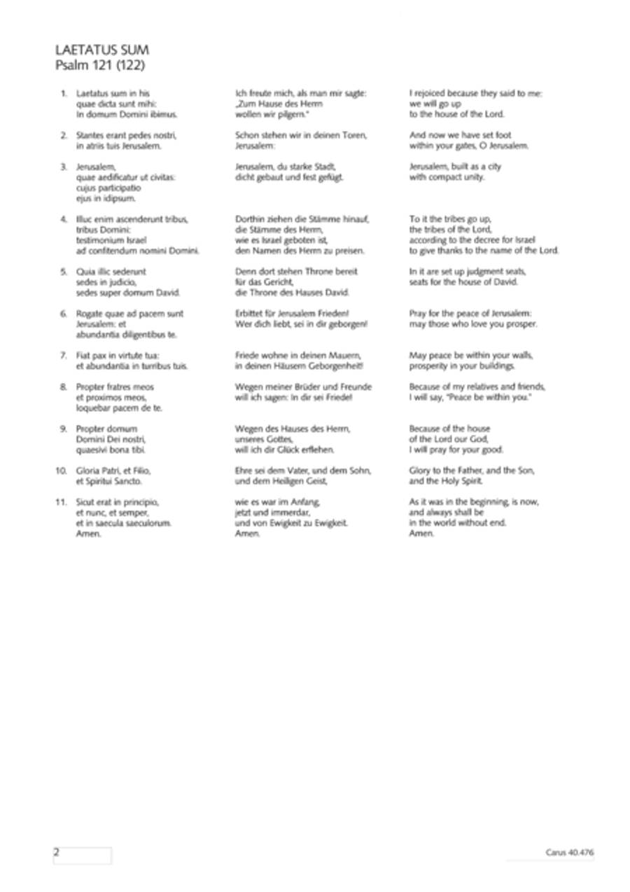 Psalm 121 (Laetatus sum) SA scores gallery preview page 3