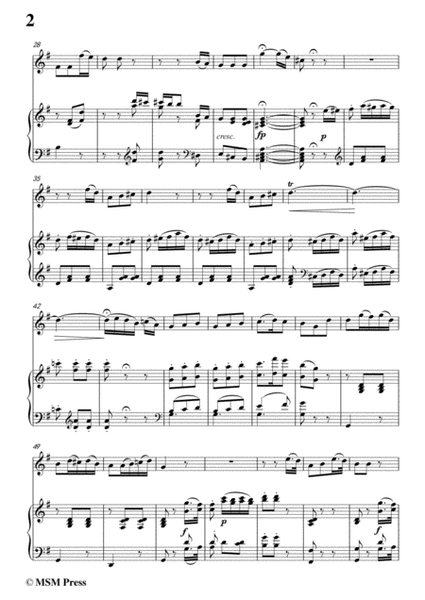 Mozart-Un moto di gioja,for Violin and Piano image number null
