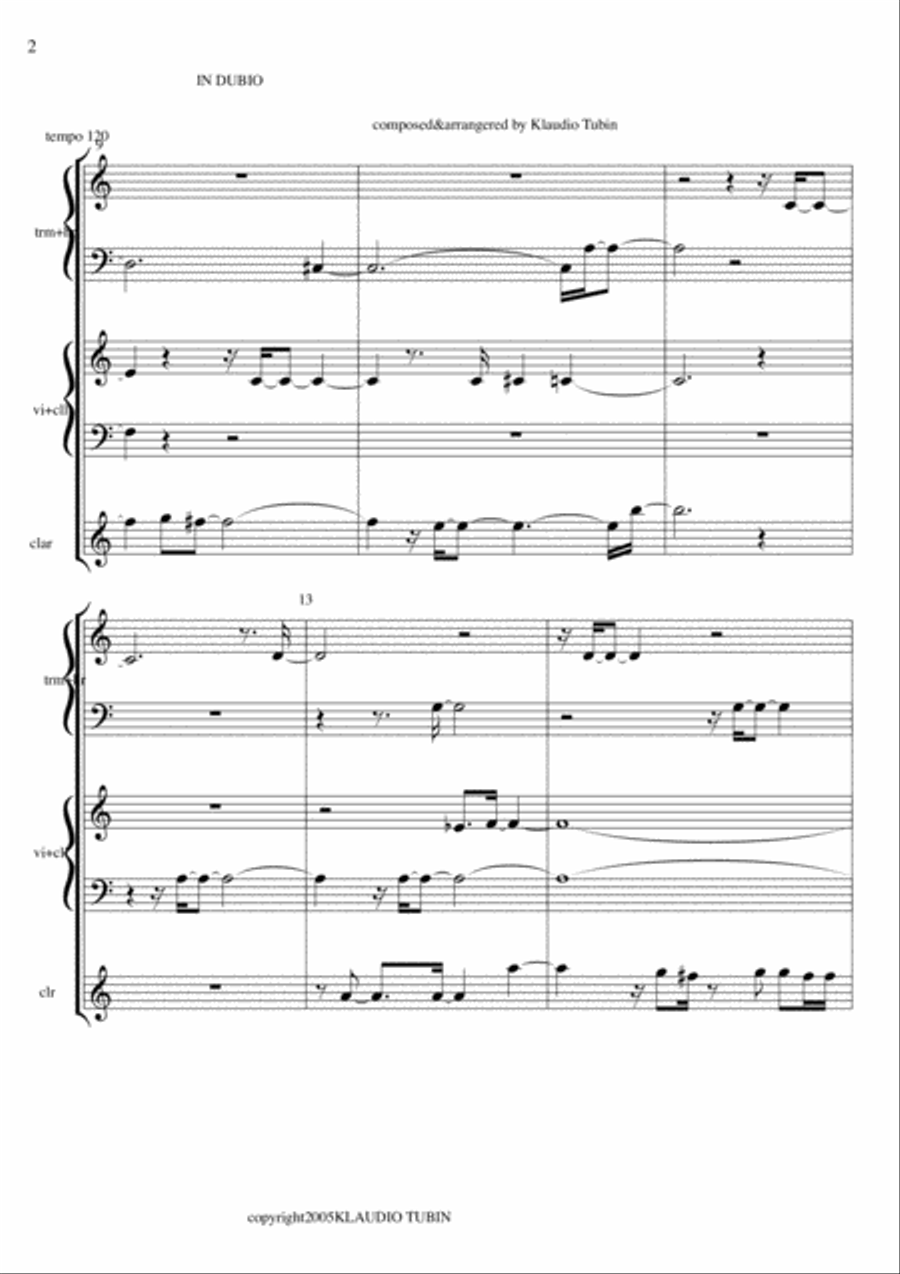 IN DUBIO Chamber Orchestra scores gallery preview page 3
