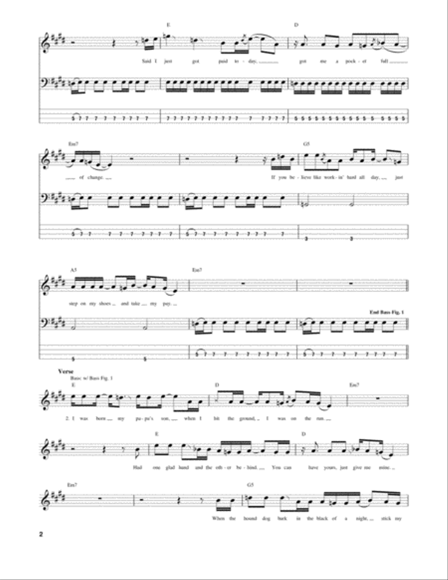 Just Got Paid Just Got Paid Guitar Tablature scores gallery preview page 2