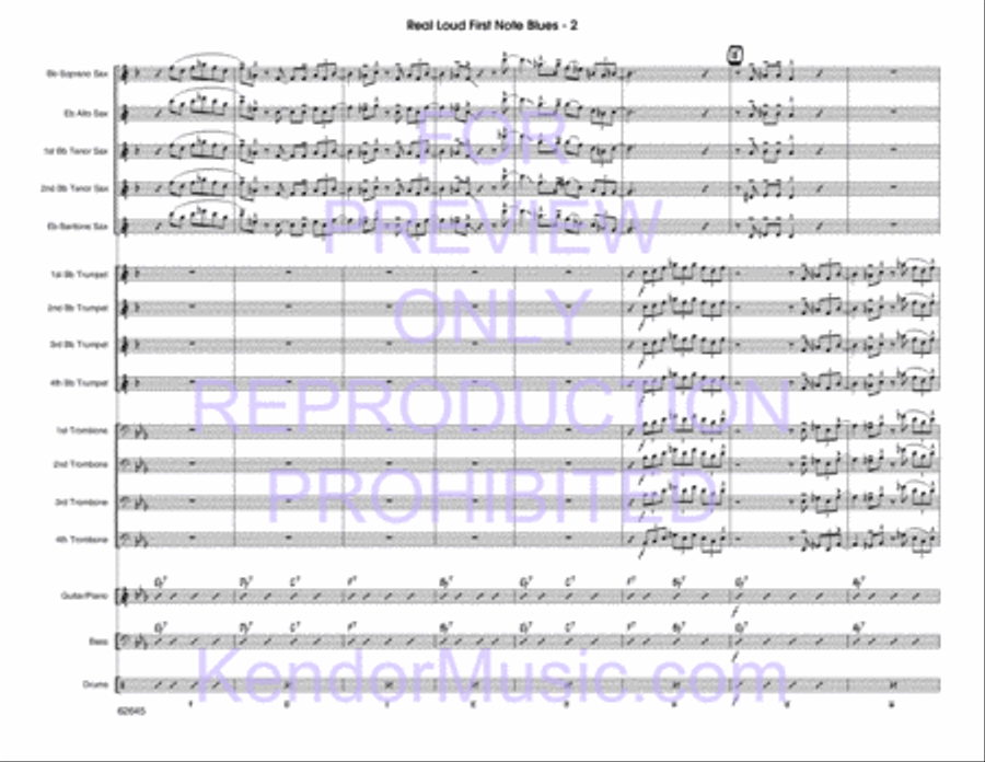Real Loud First Note Blues Choir scores gallery preview page 3