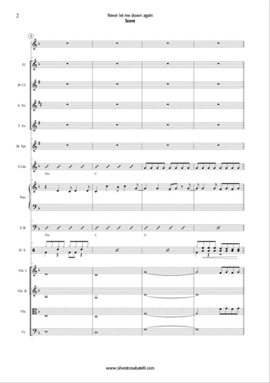 Never Let Me Down Again Never Let Me Down Again Chamber Orchestra scores gallery preview page 3