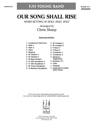 Our Song Shall Rise: Score