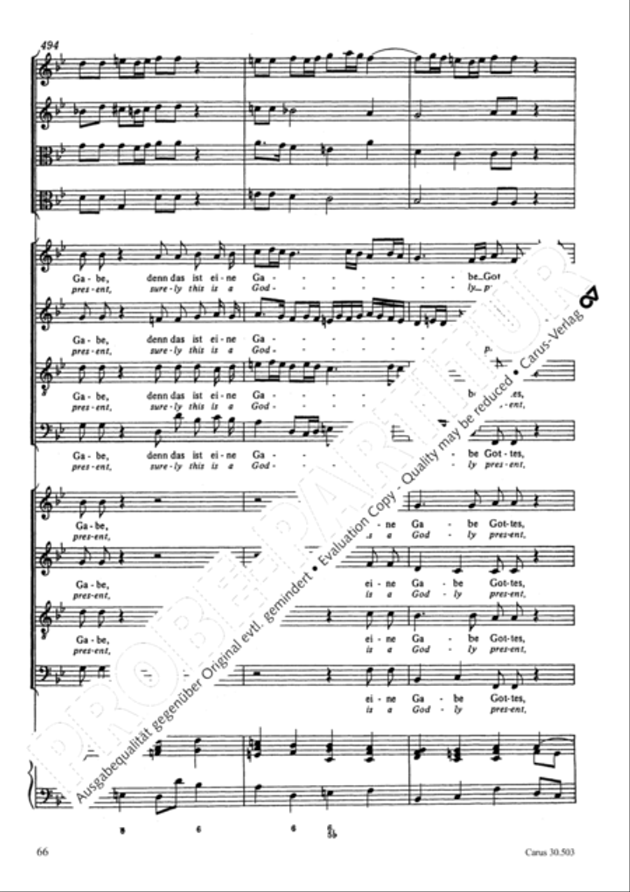 My beloved, you are fair (Meine Freundin, du bist schon) 4-Part scores gallery preview page 69