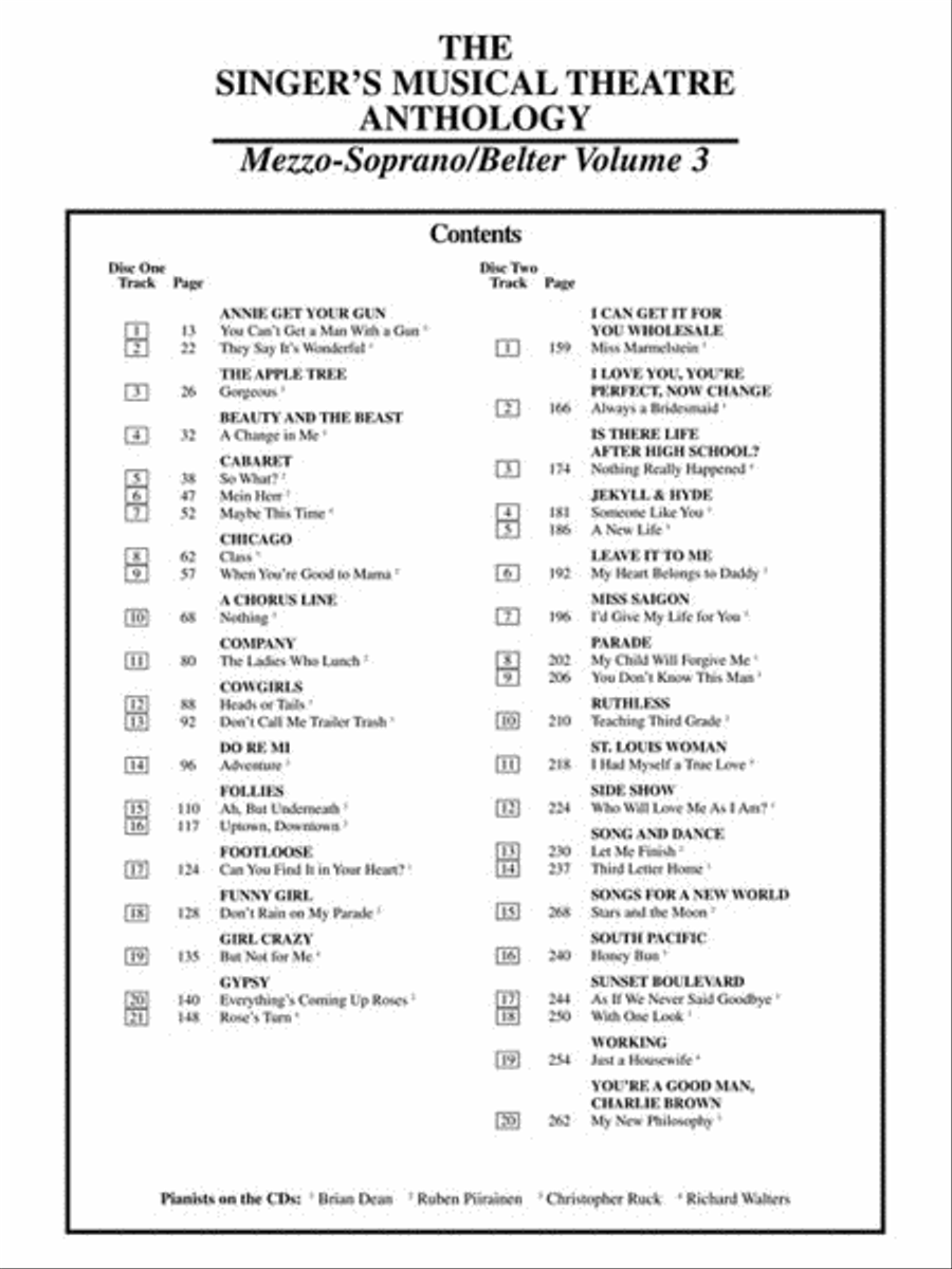 The Singer's Musical Theatre Anthology - Volume 3 - Mezzo Soprano Mezzo-Soprano Voice scores gallery preview page 5
