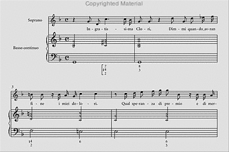 Ingratissima Clori Ingratissima Clori Soprano Voice scores gallery preview page 2