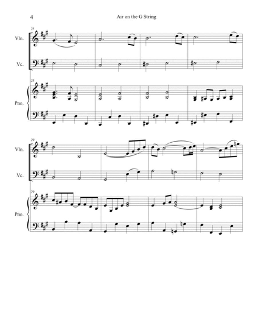 10 Wedding Duets for Violin and Cello with Piano Piano Trio scores gallery preview page 6