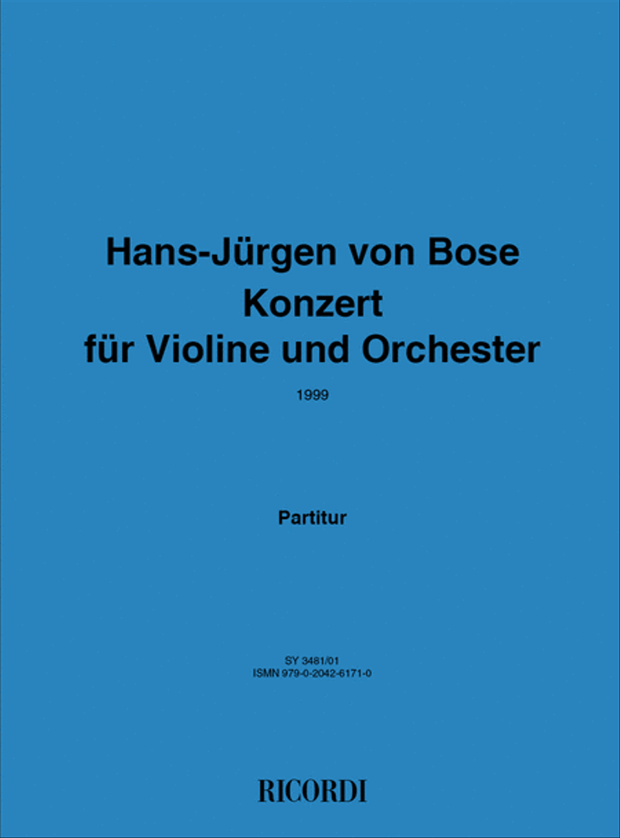 Konzert für Violine und Orchester Orchestra scores gallery preview page 1