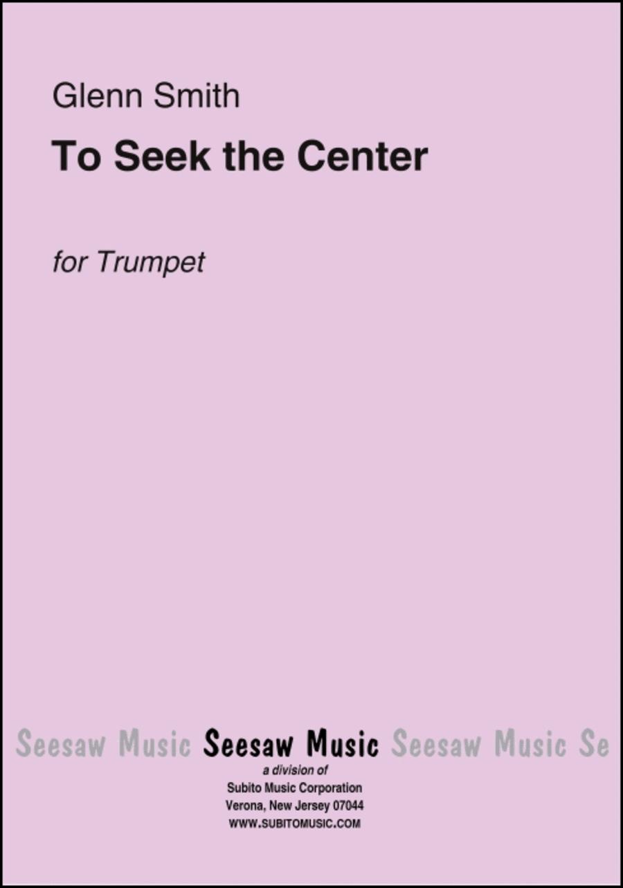 To Seek the Center Trumpet Solo scores gallery preview page 1