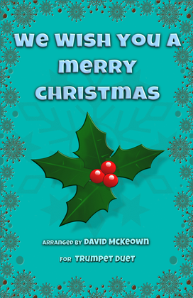 Book cover for We Wish You a Merry Christmas, Jazz Style, for Trumpet Duet