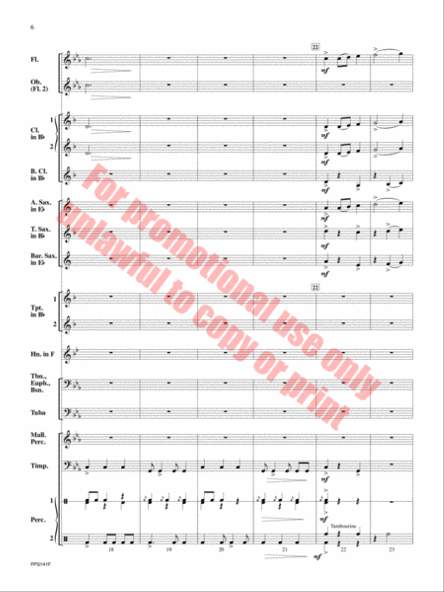 The Lightning Catcher Concert Band scores gallery preview page 7