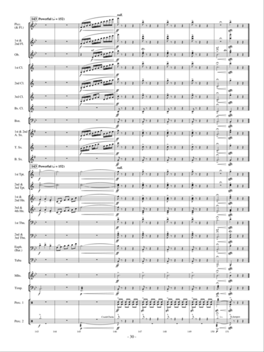 Sensei's Ride On The Cherry Blossom Express Concert Band scores gallery preview page 29