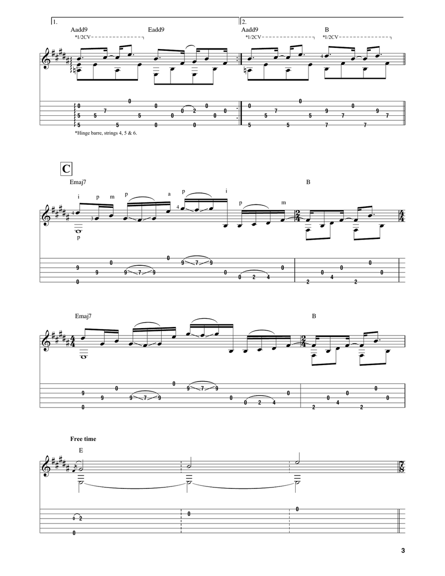 Grand Canyon Guitar Solo scores gallery preview page 3