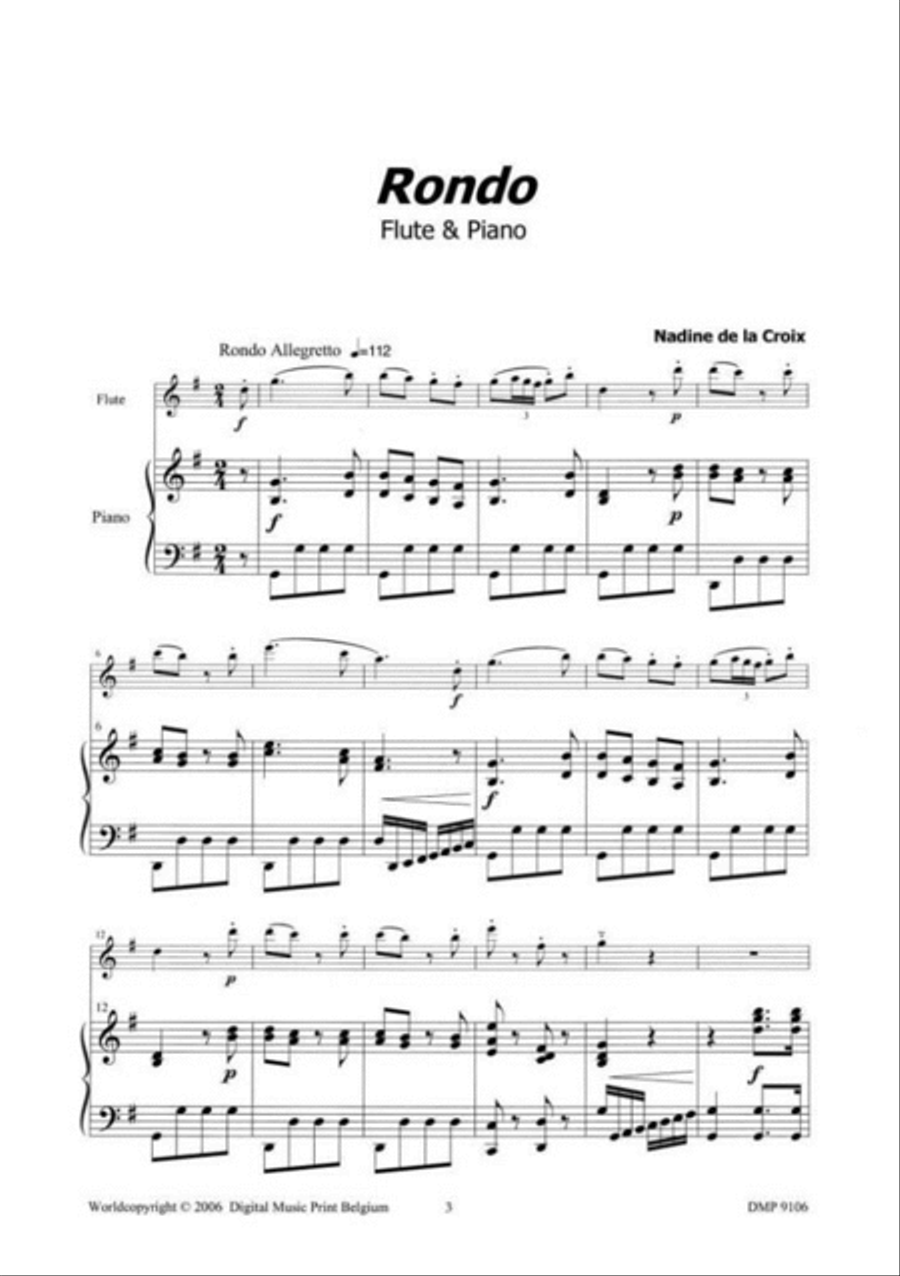 Rondo Flute Solo scores gallery preview page 2