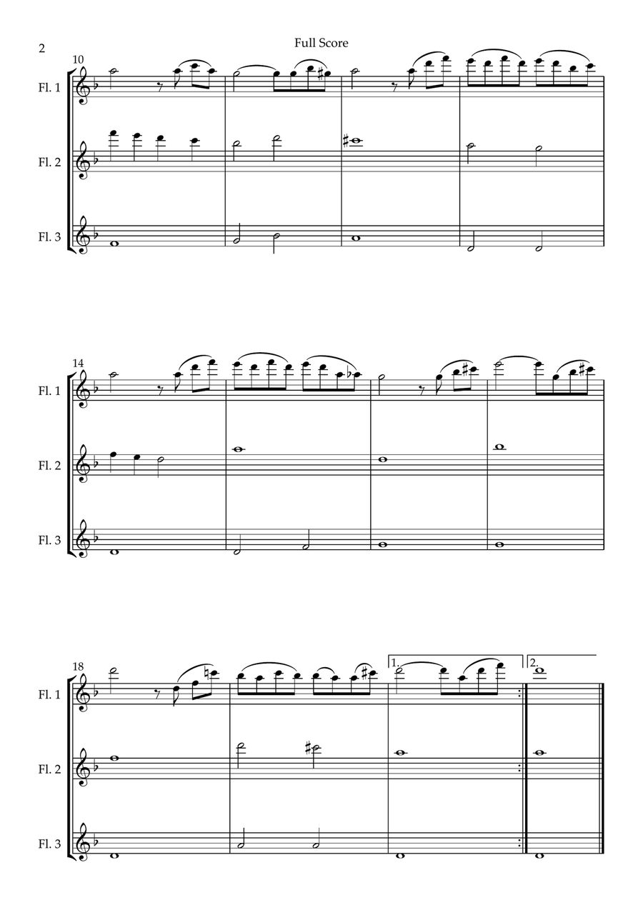 The Godfather (love Theme) Woodwind Trio scores gallery preview page 2