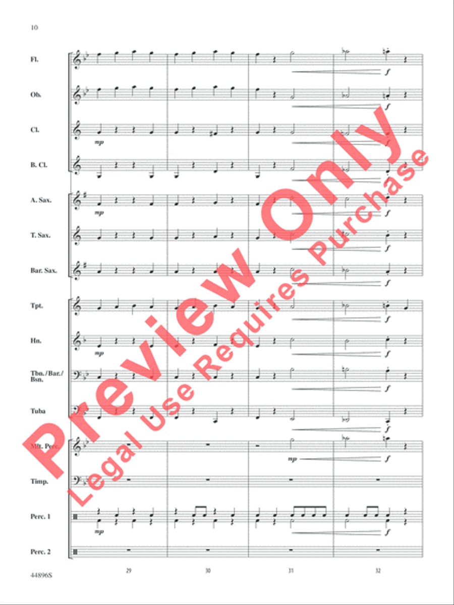 Promenade Promenade Concert Band scores gallery preview page 26