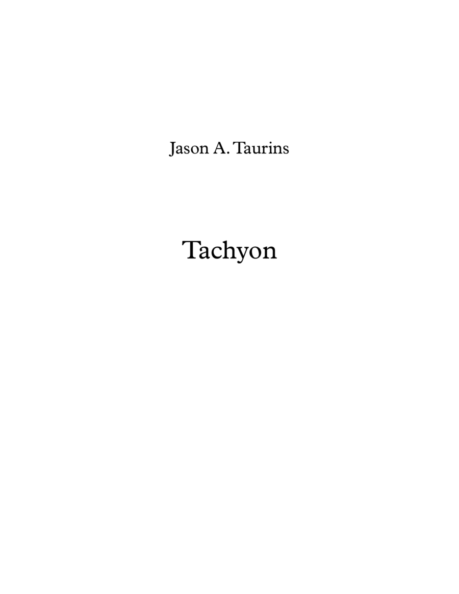 Tachyon - beginning string orchestra image number null