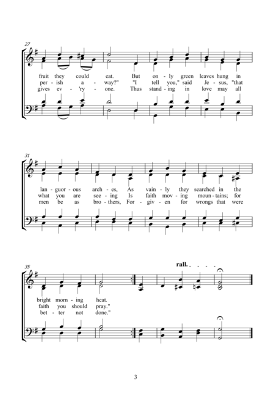 The Fruitless Fig The Fruitless Fig 4-Part scores gallery preview page 3
