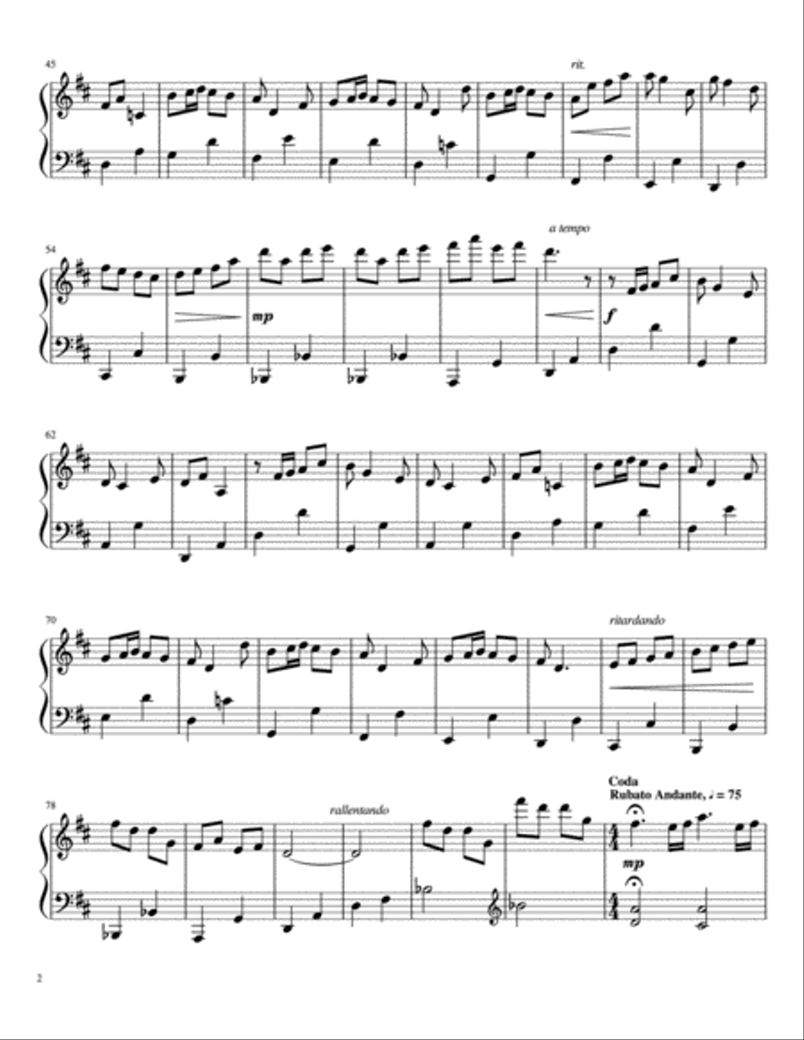 Cheery Piano Solo scores gallery preview page 2