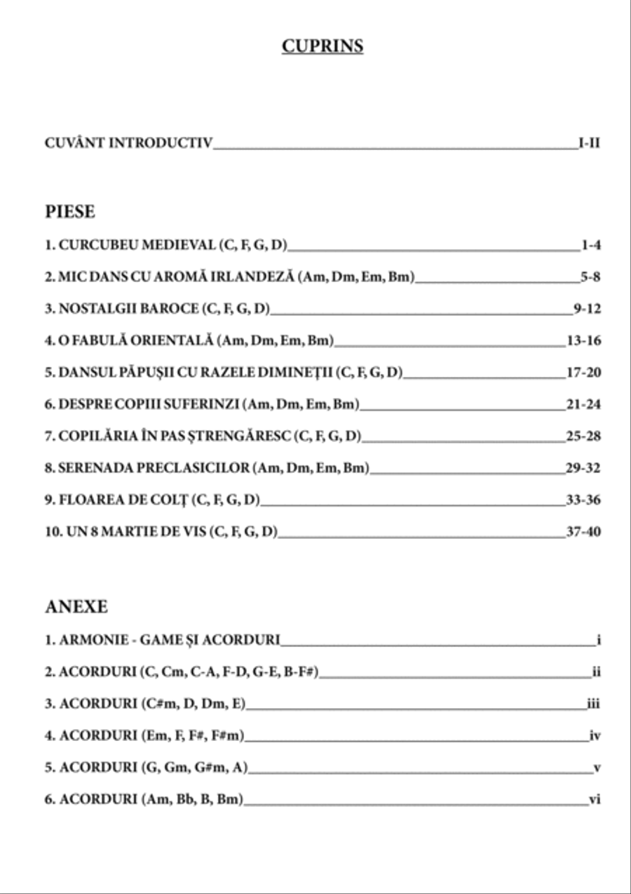 Multi-instrumental album - volume 1 (10 lead sheets, each in 4 different tonalities), edition I - 20 Piano scores gallery preview page 5