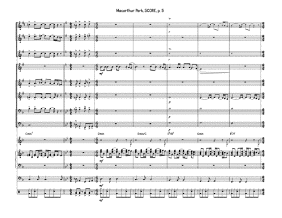 Macarthur Park Jazz Ensemble scores gallery preview page 5