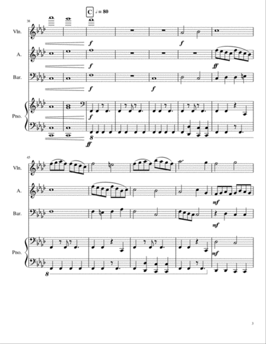 Piano Quartet Piano Quartet Piano Quartet scores gallery preview page 3