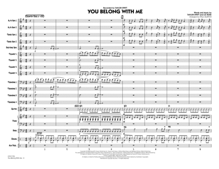 You Belong With Me - Full Score