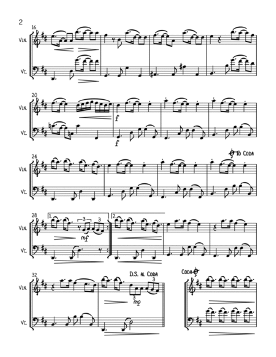 Thank U, Next String Duet scores gallery preview page 2