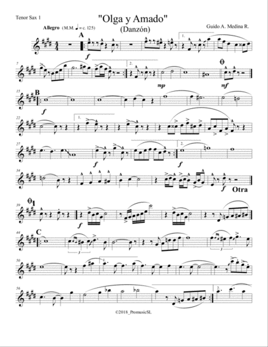Olga y Amado Jazz Ensemble scores gallery preview page 5