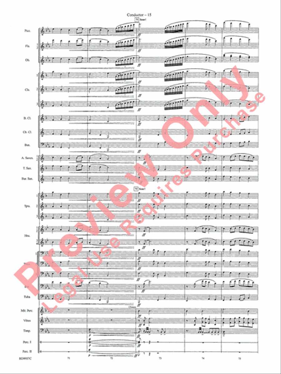 Angels, from the Realms of Glory Concert Band scores gallery preview page 18