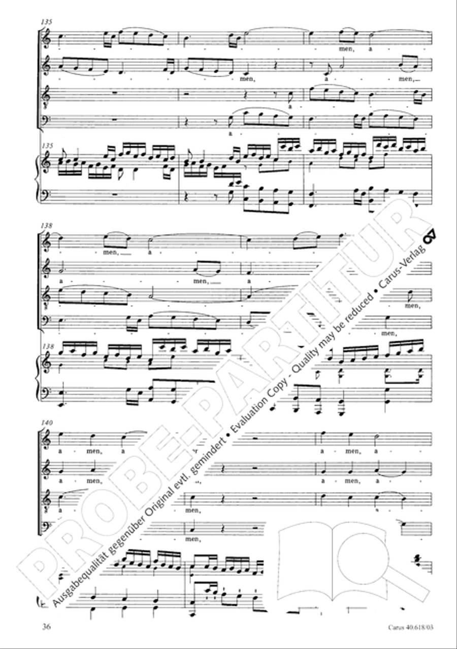 Mass in C (Missa in C) 4-Part scores gallery preview page 37