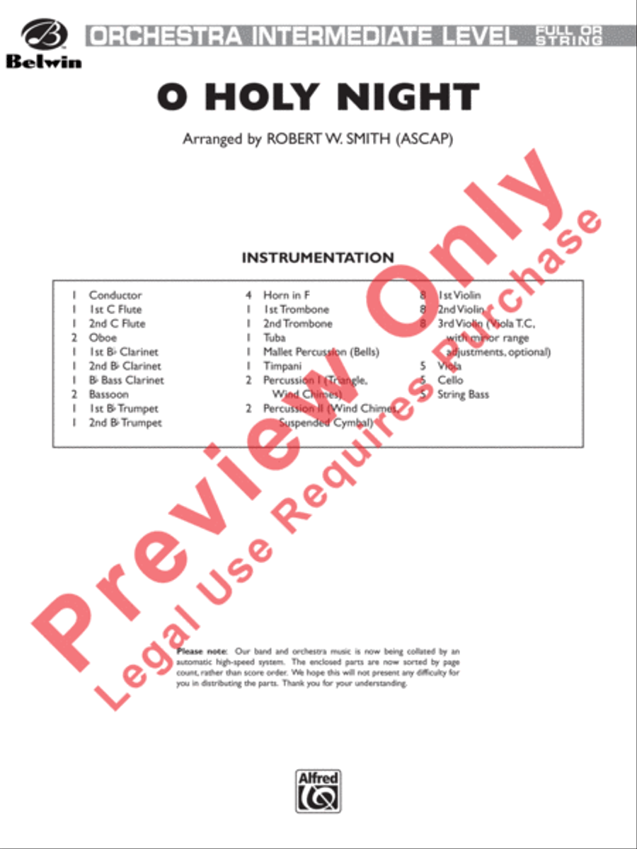O Holy Night O Holy Night Full Orchestra scores gallery preview page 2