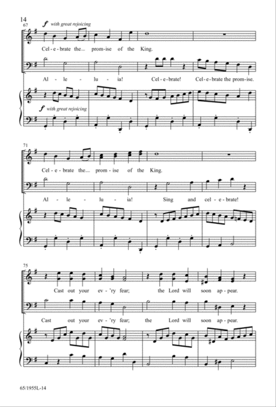 The Promise of a King 3-Part scores gallery preview page 14