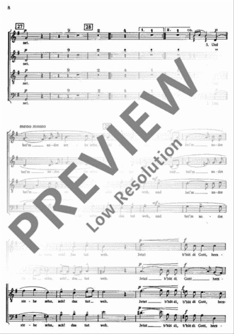 Die Brünnlein, die da fließen 4-Part scores gallery preview page 9