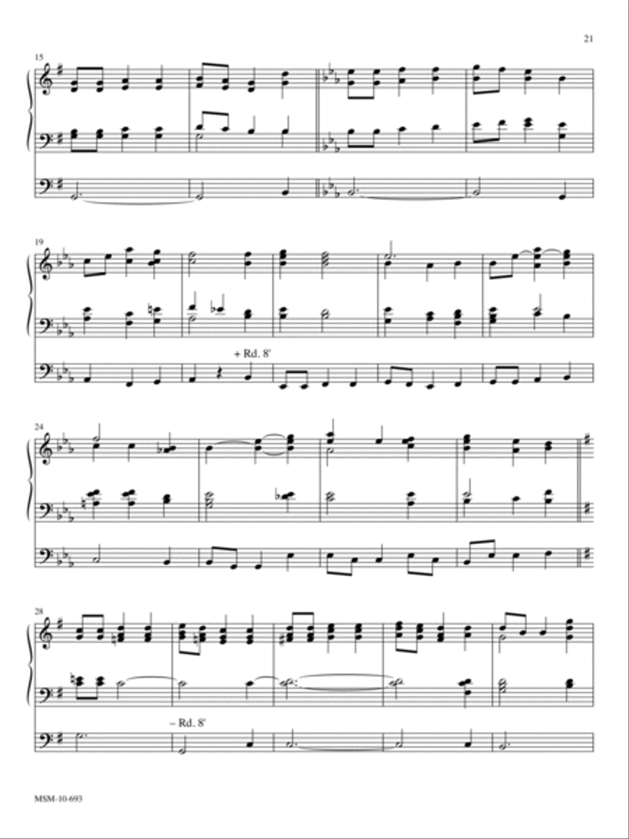 O for a Thousand Tongues to Sing Organ scores gallery preview page 2