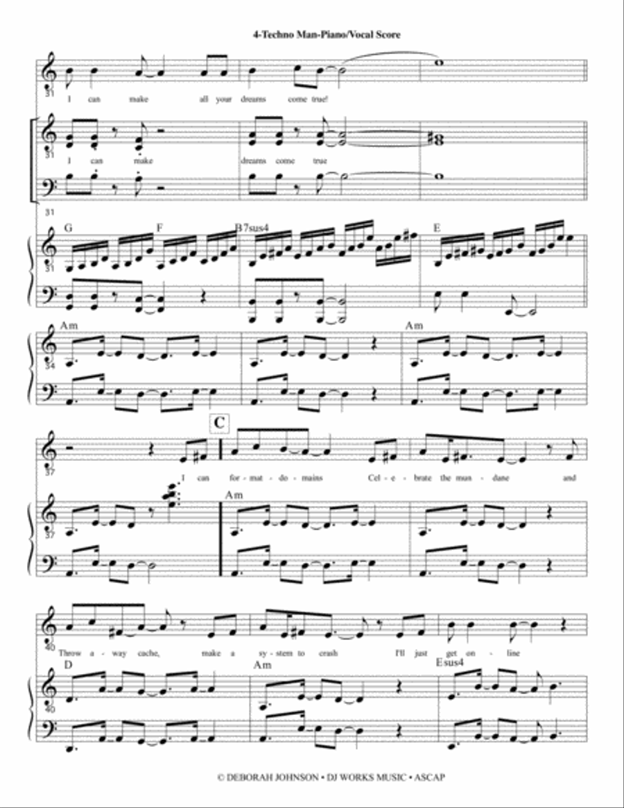Techno Man - STILTZ the Musical Choir scores gallery preview page 6