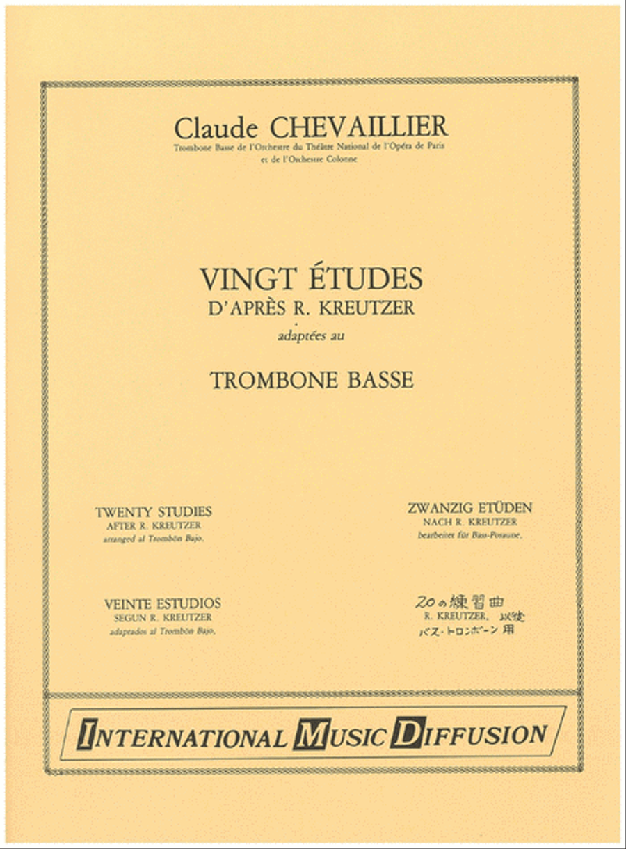 20 Etudes D'Apres Trombone scores gallery preview page 1