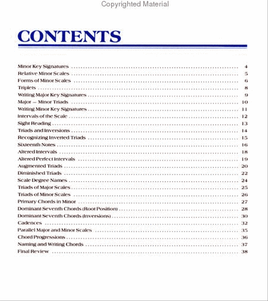 Intermediate Theory, Level 1