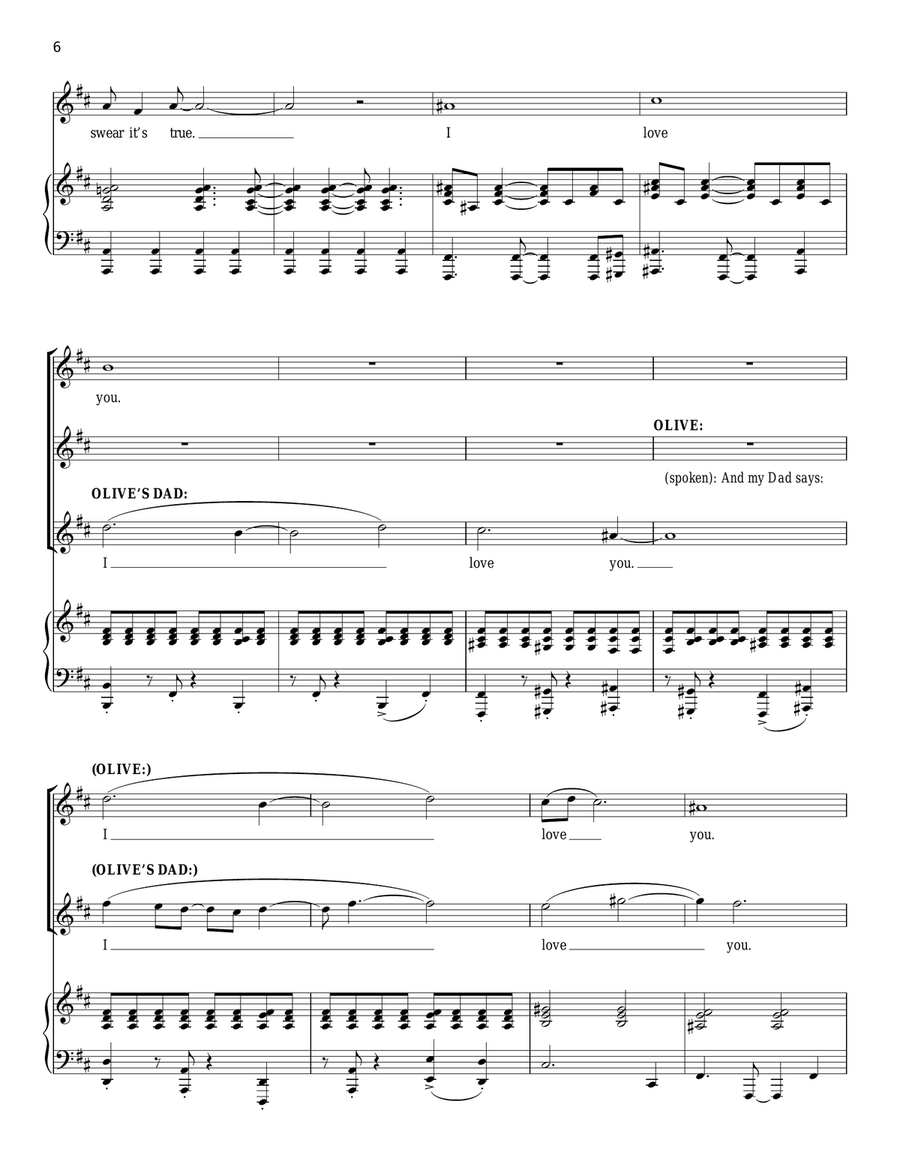 The I Love You Song The I Love You Song Voice Solo scores gallery preview page 6
