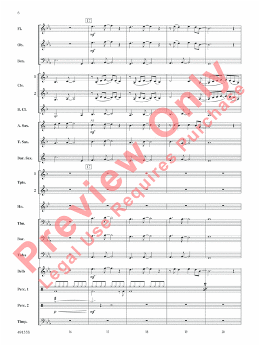 Time After Time Concert Band scores gallery preview page 7