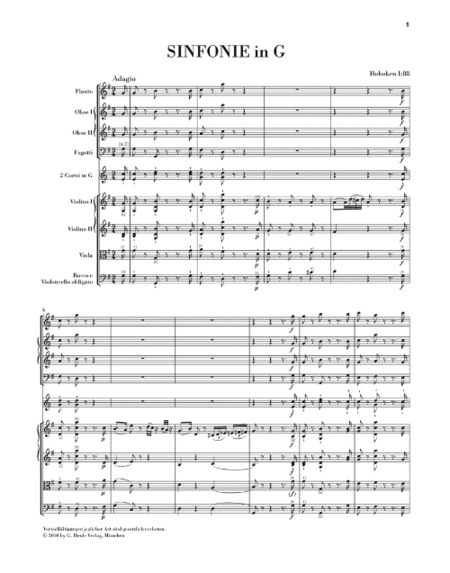Sinfonias: 1787-1789