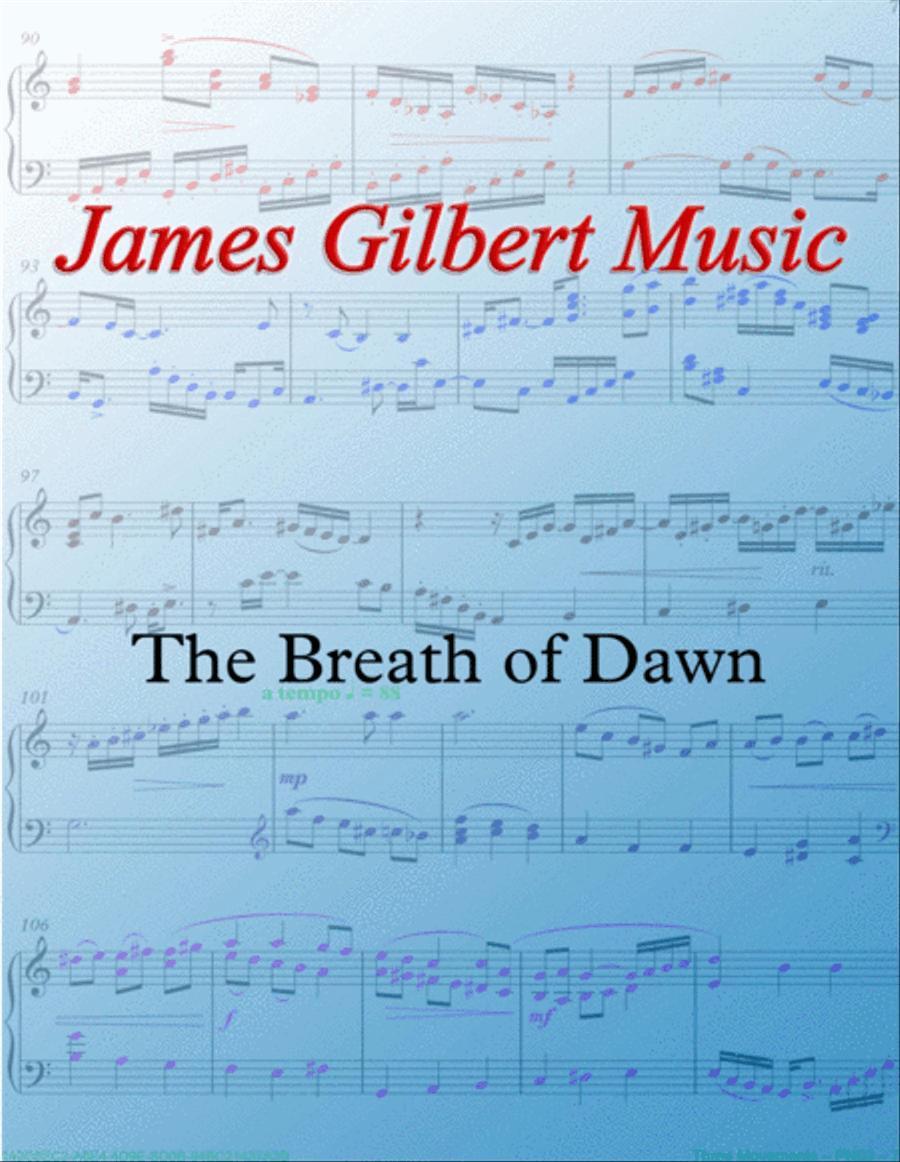 The Breath of Dawn Organ Solo scores gallery preview page 1