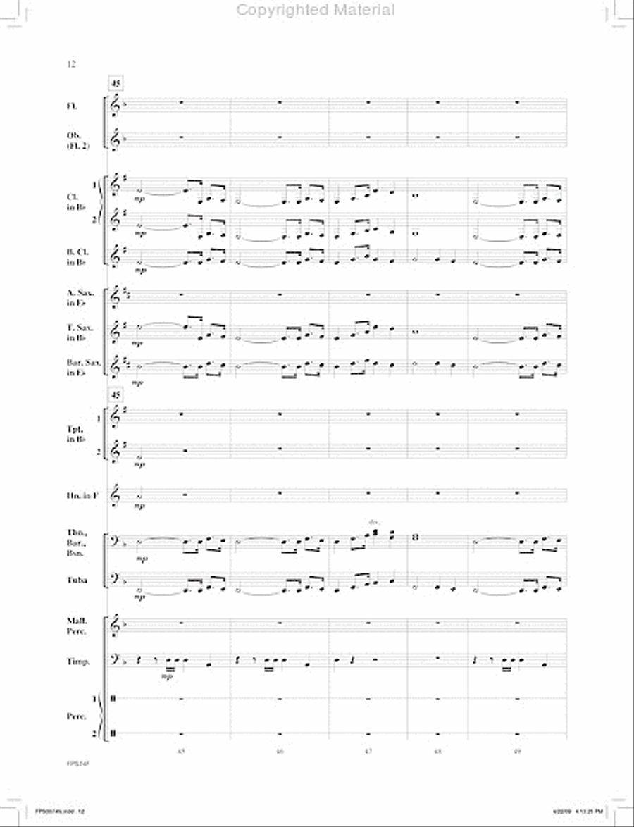 March of the Machines Concert Band scores gallery preview page 13