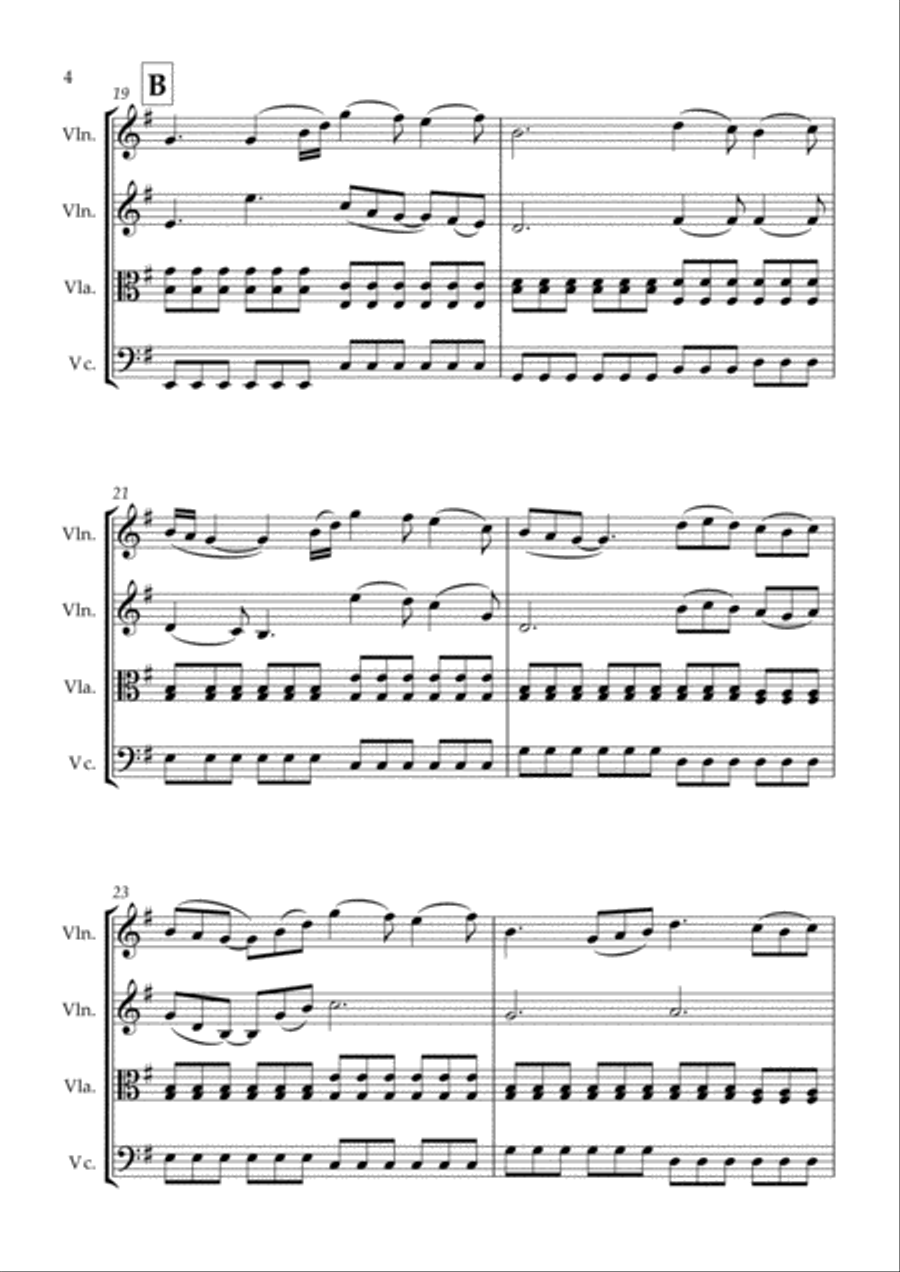 Perfect String Quartet scores gallery preview page 4