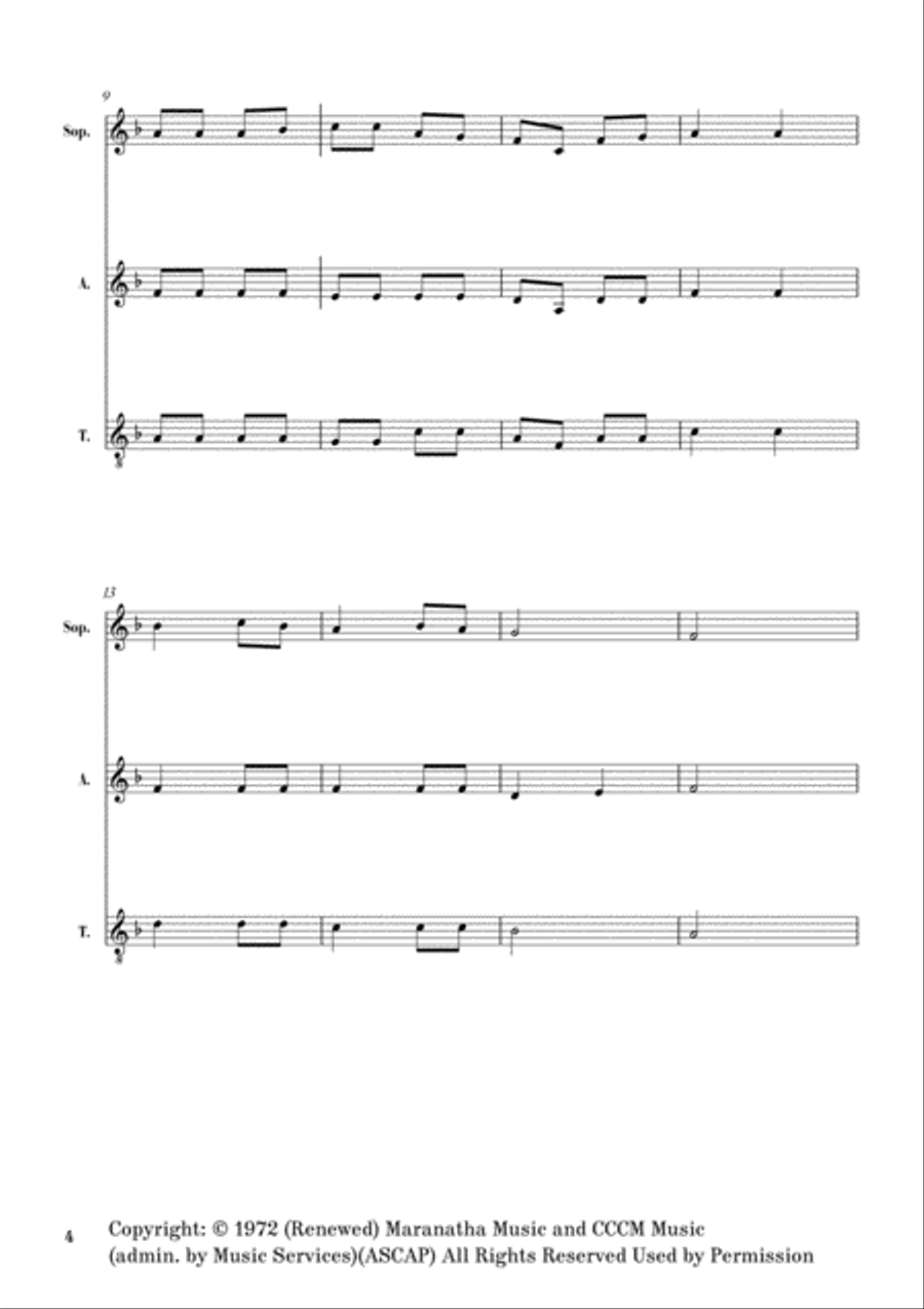 Seek Ye First 3-Part scores gallery preview page 4